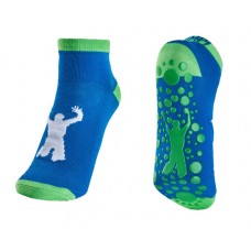 Blue/Green Trampoline Jump Socks  Size MED -8